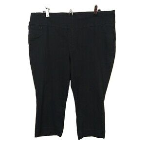 Sound Style Alanna Woman XL Capri Black Pullon Stretch Platinum Vital Stretch...